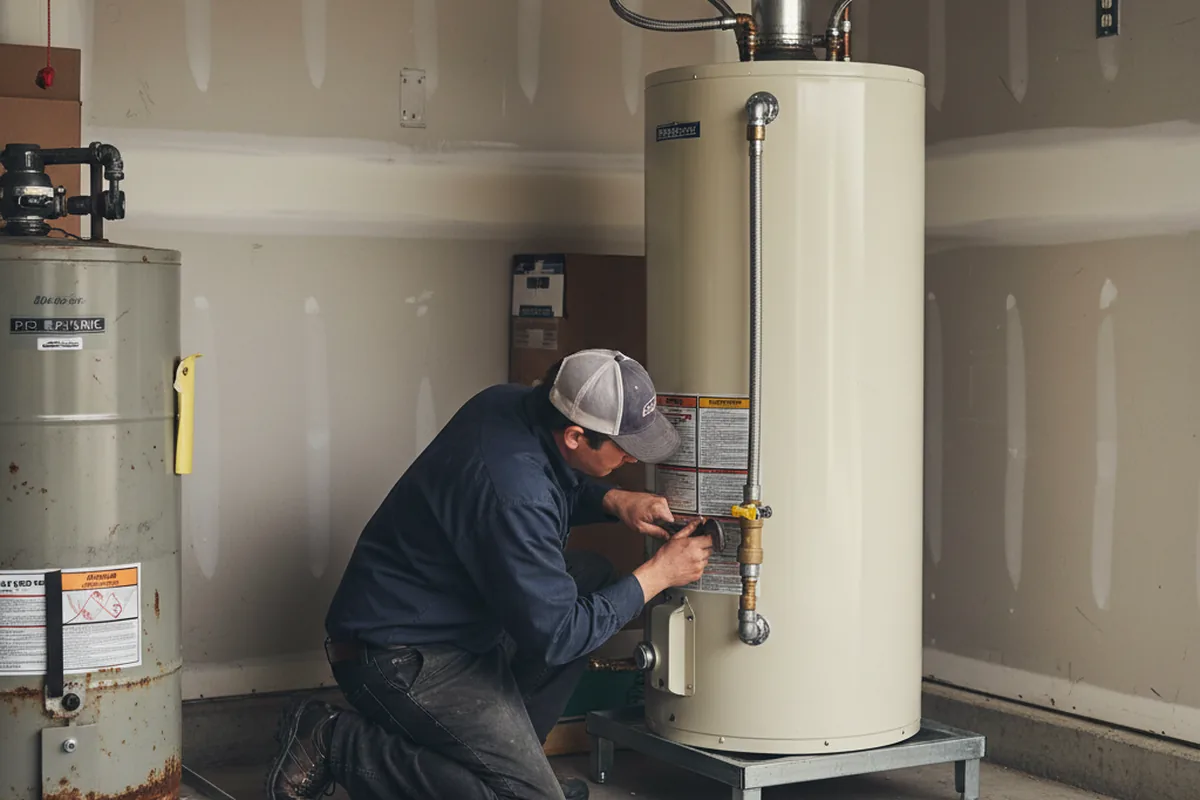 Water heater and shutoff valve replacement in Hollidaysburg